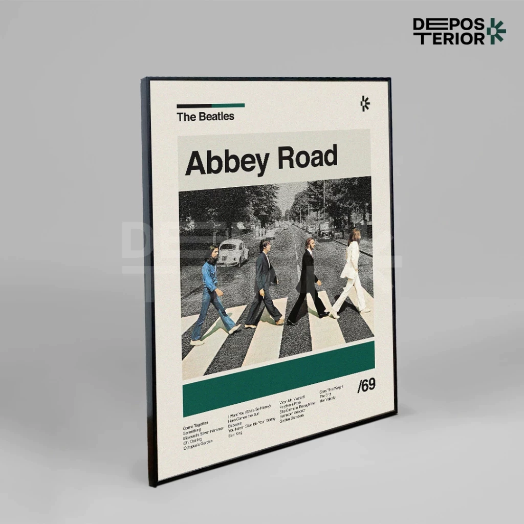 Poster The Beatles Abbey Road Cover Album Frameblock (2)