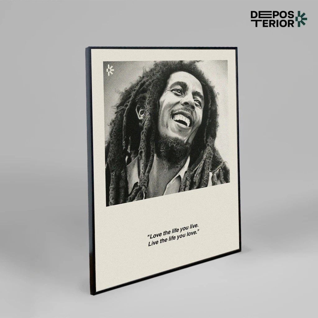 Poster Frame Bob Marley Cover Album Frameblock (1)