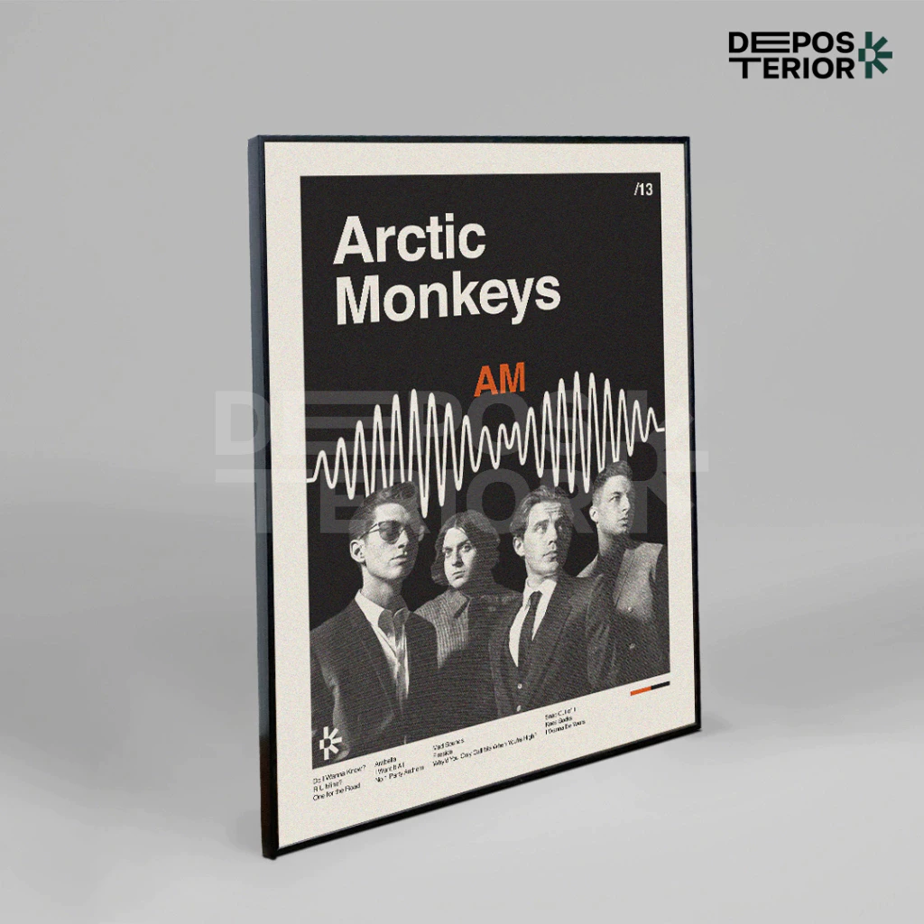 Poster Arctic Monkeys Am Cover Album Frameblock (2)