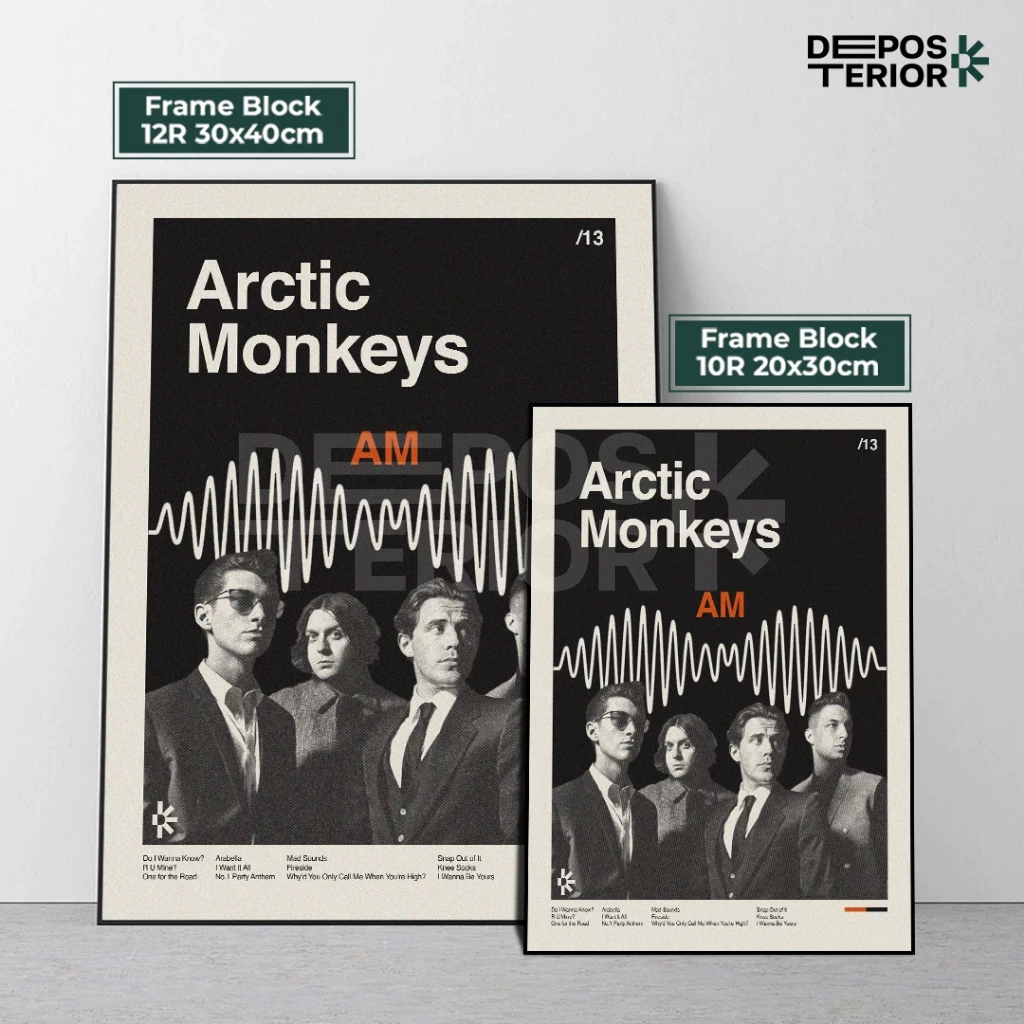 Poster Arctic Monkeys Am Cover Album Frameblock (1)