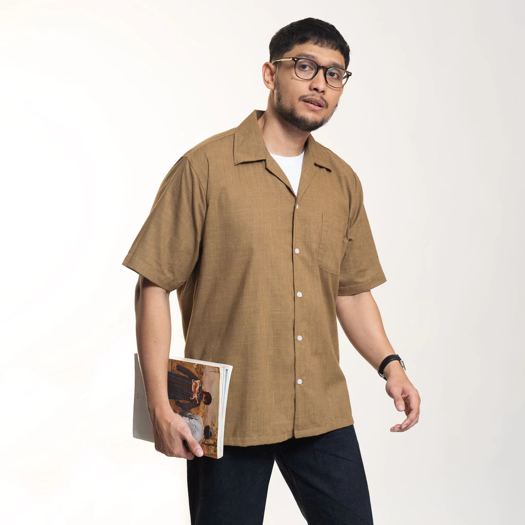 WOODCUTTER Aloha Hawaiian Shirt Wander Slub (4)