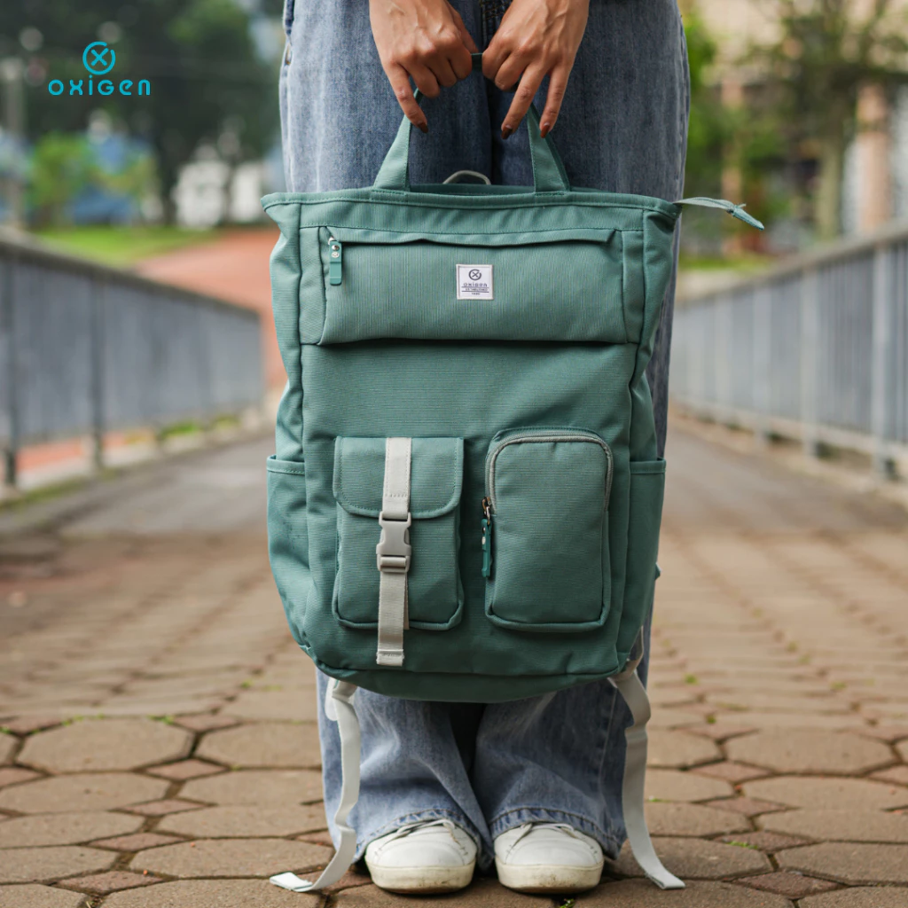 Oxigen Teona Polyester Backpack With Raincover (2)