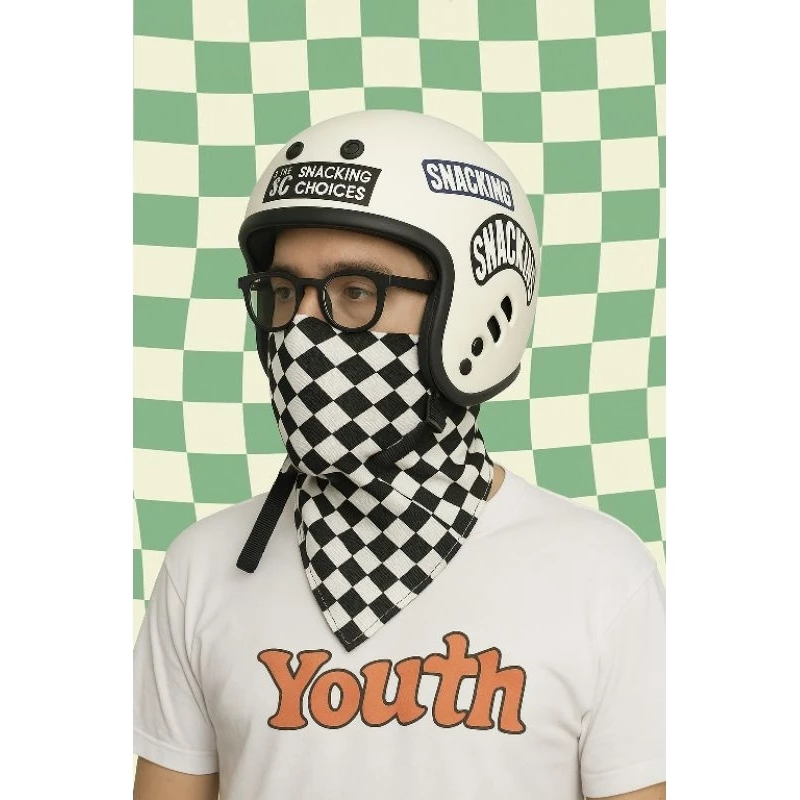 Bandana Kain Slayer Motif Checkboard (1)