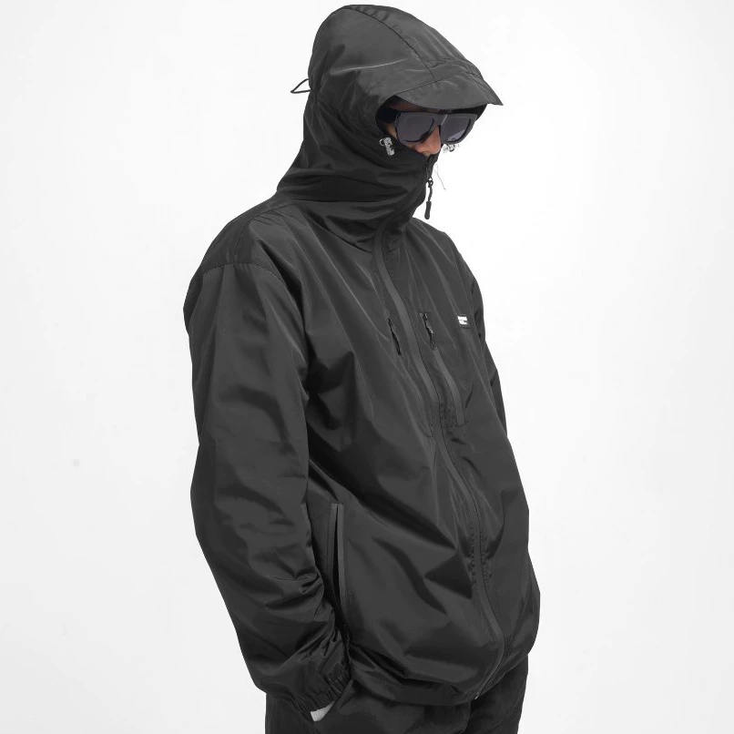 Mocking Truth Luminer Black Gorpcore Jacket Outdoor (1)